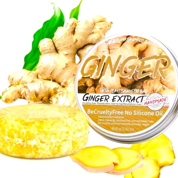 Ginger Hair Regrowth Shampoo 2 Bar Bundle Ginger Polygonum Shampoo Soap NEW NWT - Picture 6 of 12